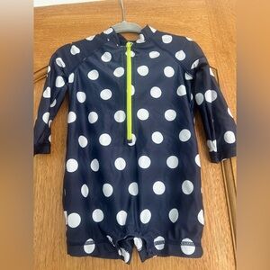 Primary Kids Swim Polka Dot Swimsuit/Rashguard